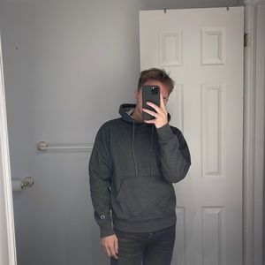 Champion sweater, dark grey, size Small